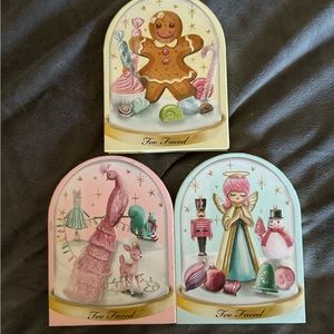 TOO FACED Let It Snow Globe 3pc eye-shadow palettes